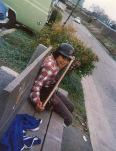 Vince at 8 years old playing baseball.