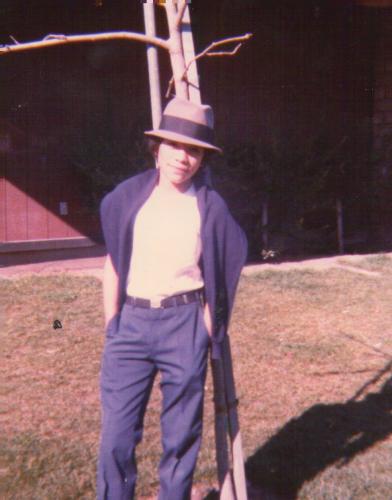 Vince in his young teen years looking Suave.